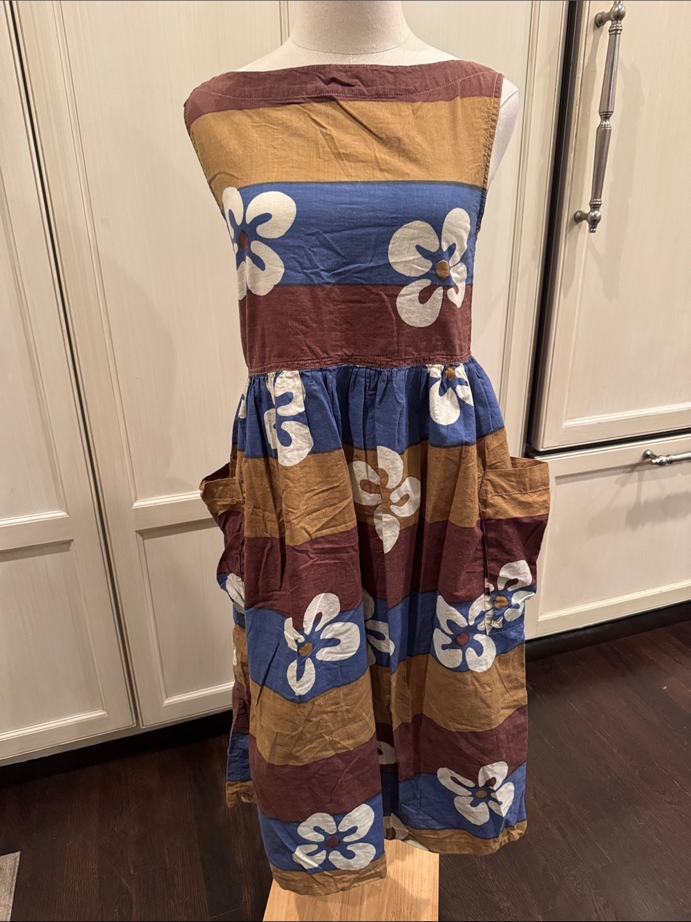 Vintage 90s Esprit 100% cotton wrap dress -reversible